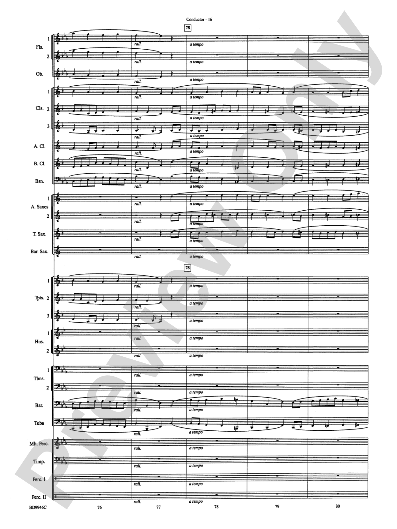 Winterfest: Concert Band Conductor Score & Parts