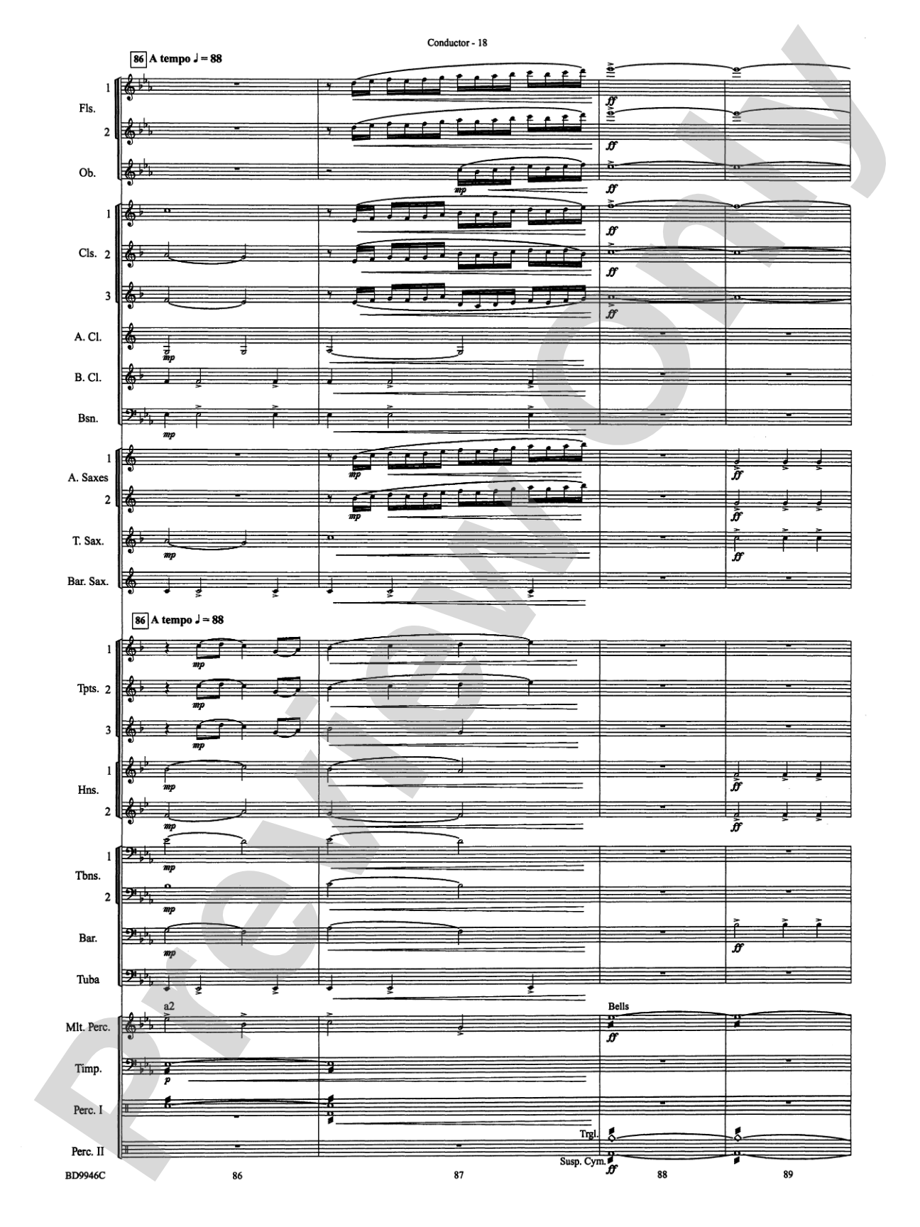 Winterfest: Concert Band Conductor Score & Parts