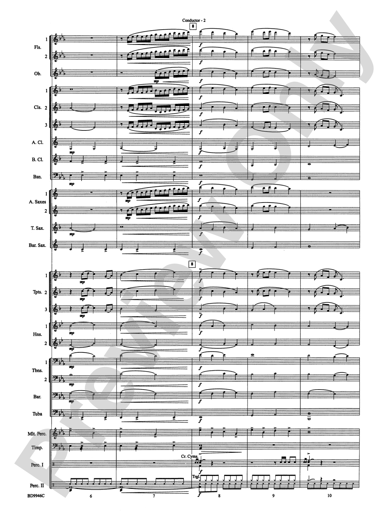 Winterfest: Concert Band Conductor Score & Parts