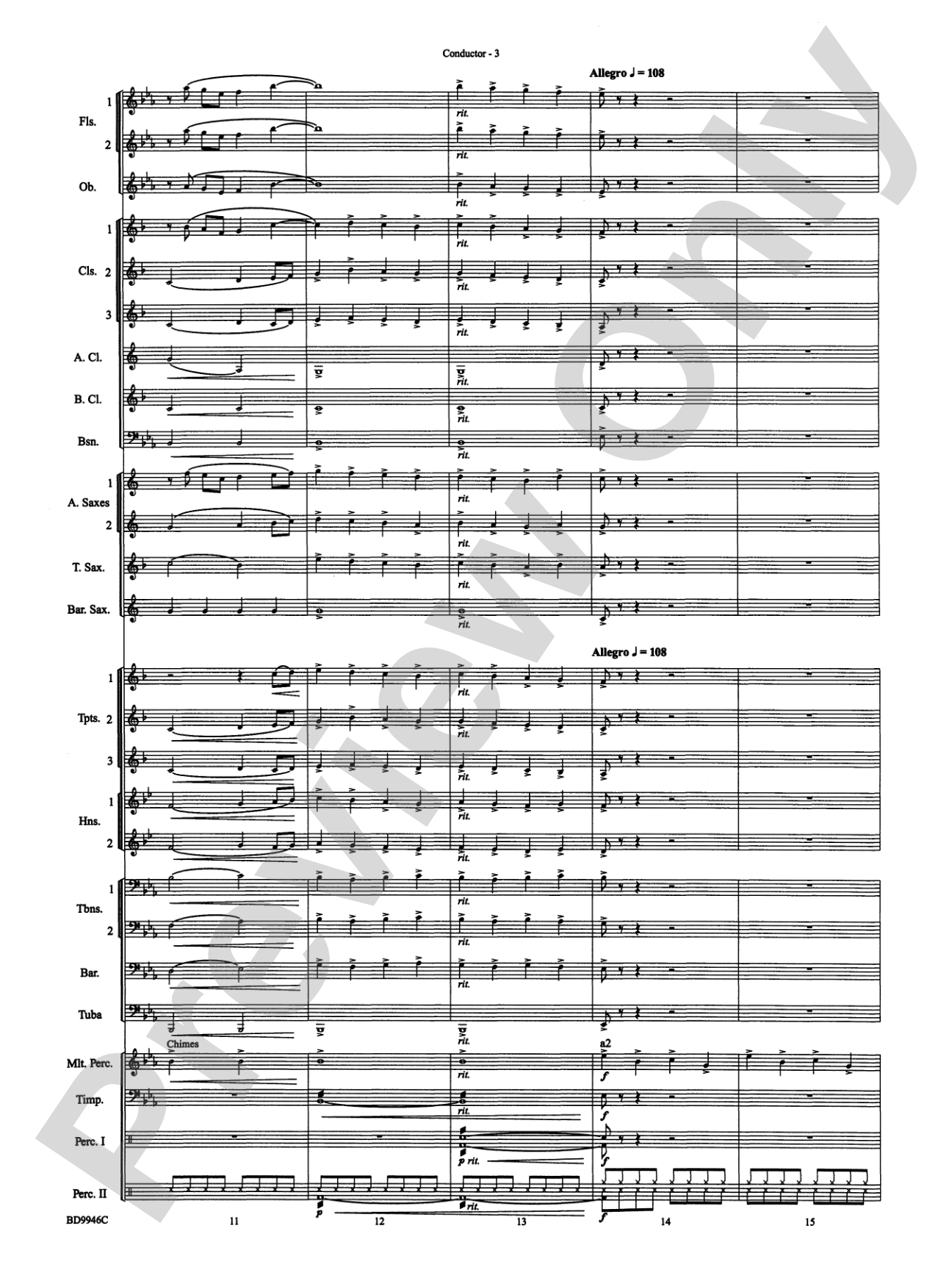 Winterfest: Concert Band Conductor Score & Parts
