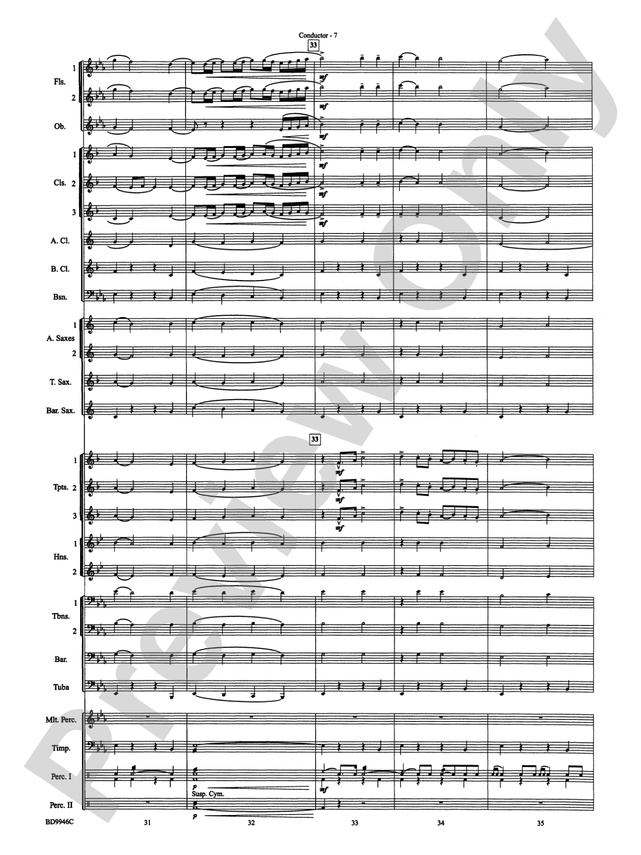 Winterfest: Concert Band Conductor Score & Parts