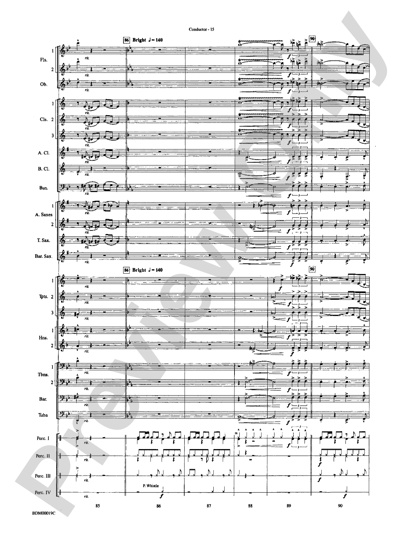 Carnaval de Brasil: Concert Band Conductor Score & Parts