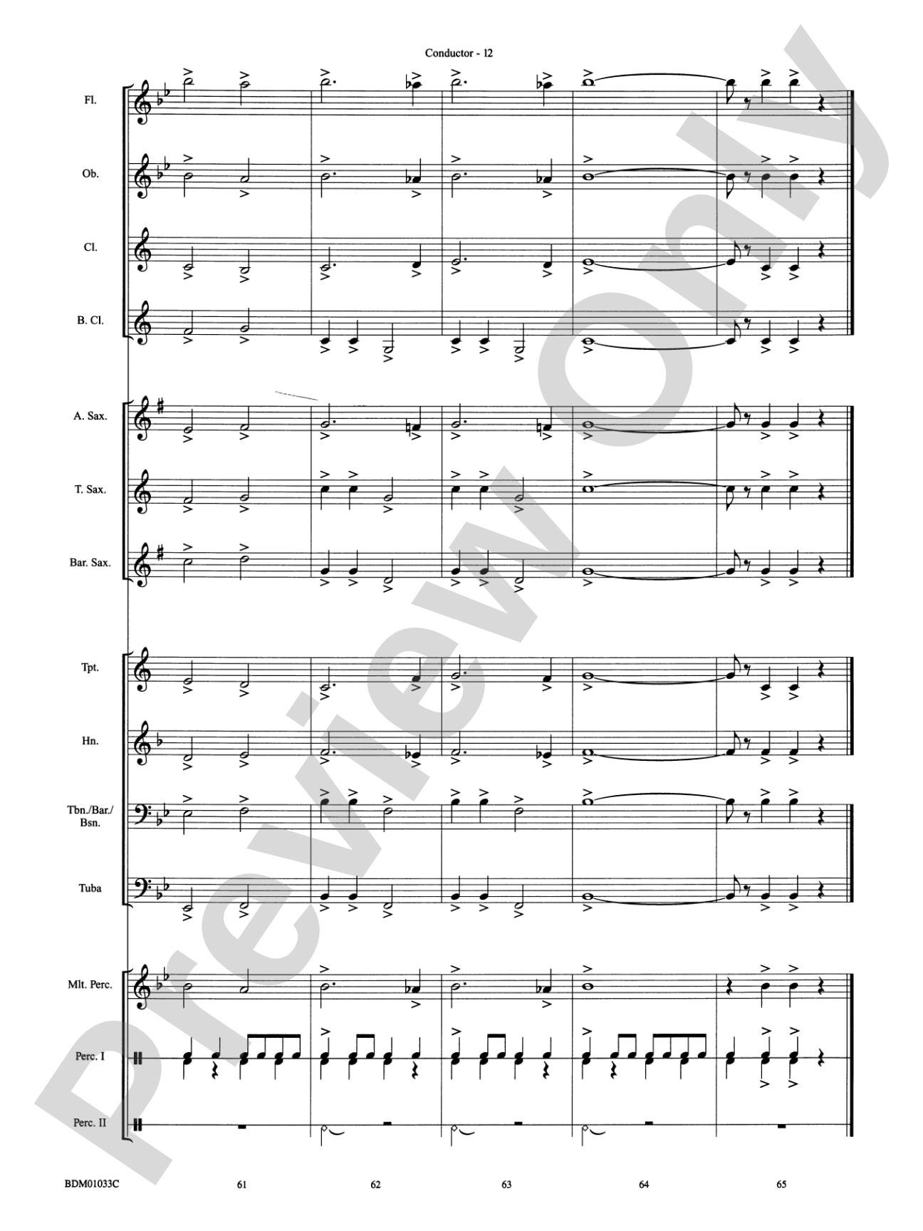 Heritage (Concert Overture): Concert Band Conductor Score & Parts