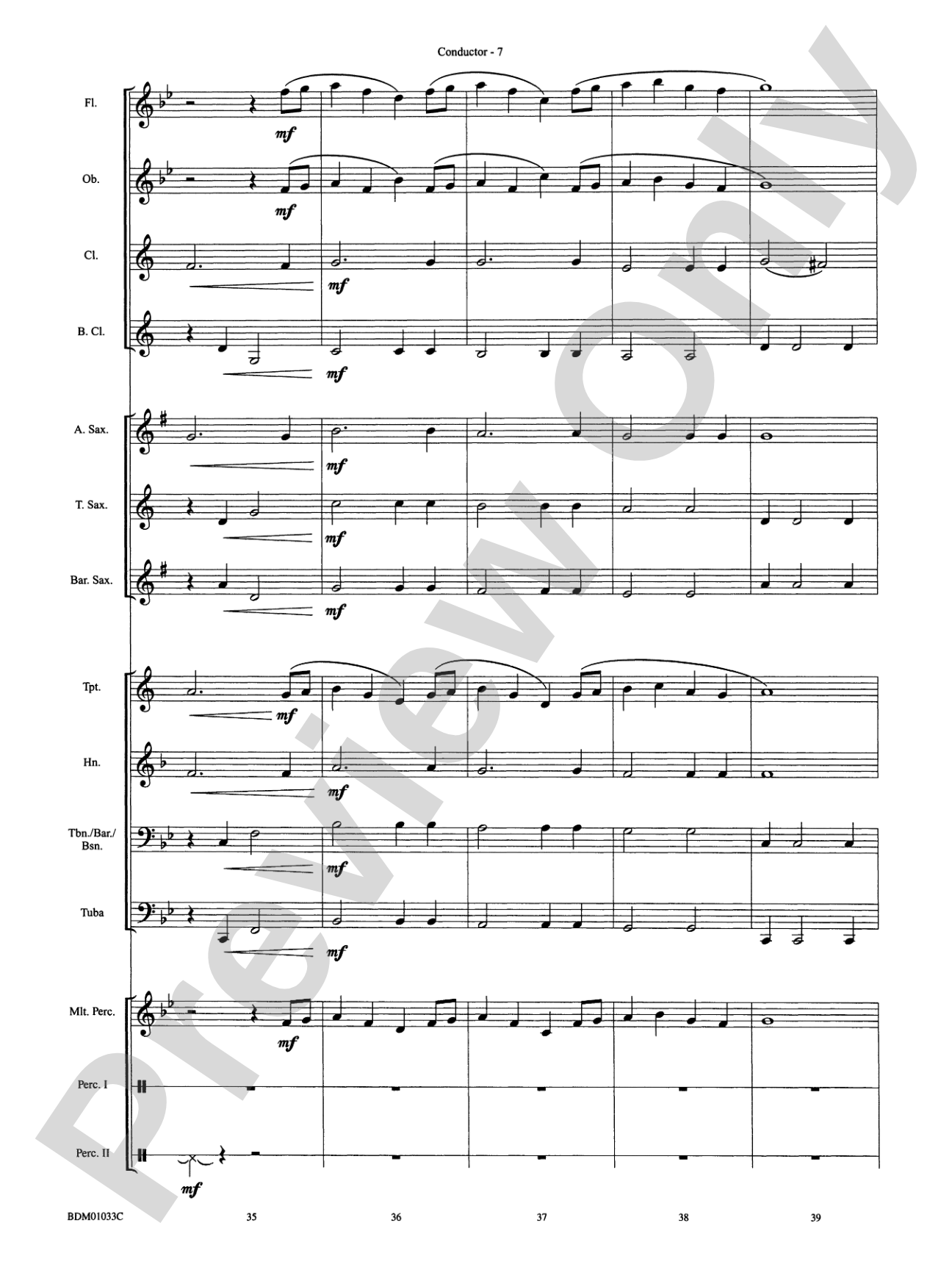 Heritage (Concert Overture): Concert Band Conductor Score & Parts