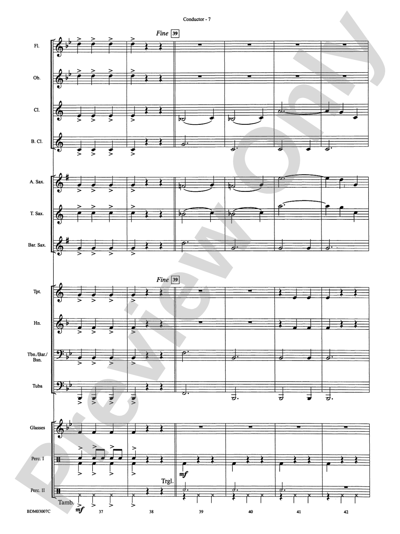 Waltz for Band and Water Glasses (with Apologies to Johann Strauss): Concert Band Conductor Score & Parts