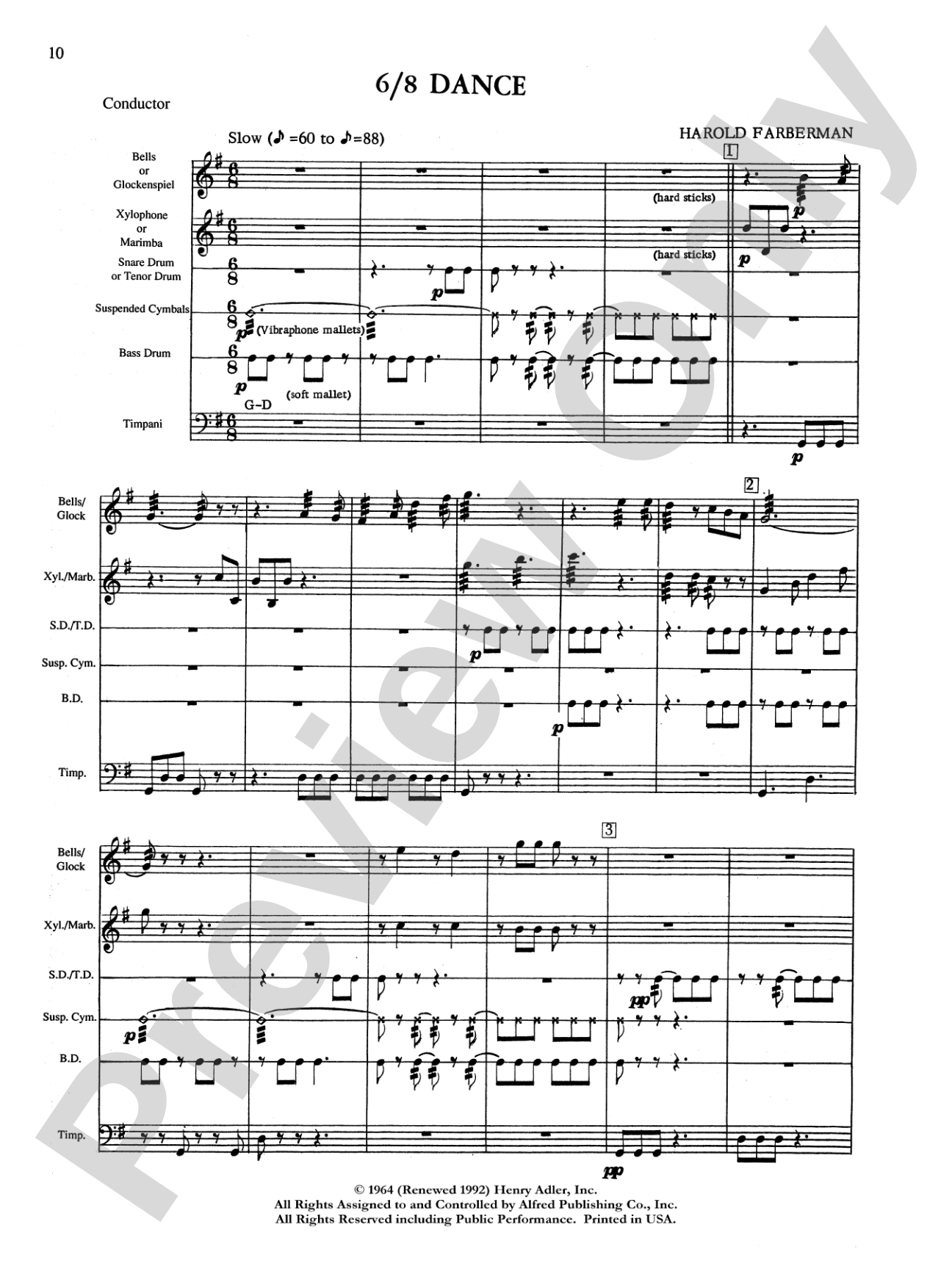 Percussion Ensemble Collection, Level I: Percussion Ensemble Book