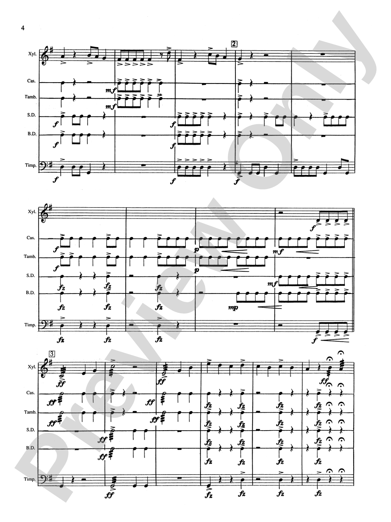 Percussion Ensemble Collection, Level I: Percussion Ensemble Book
