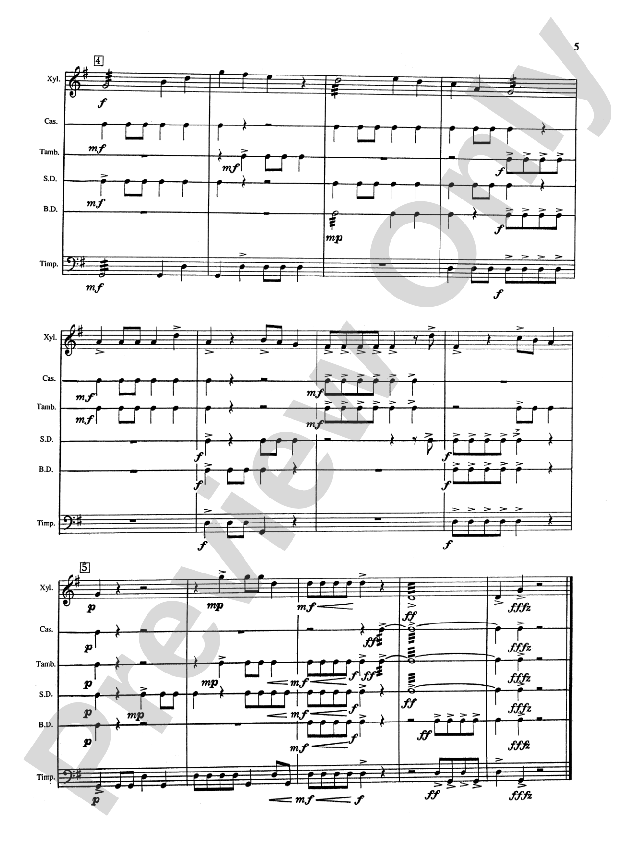 Percussion Ensemble Collection, Level I: Percussion Ensemble Book