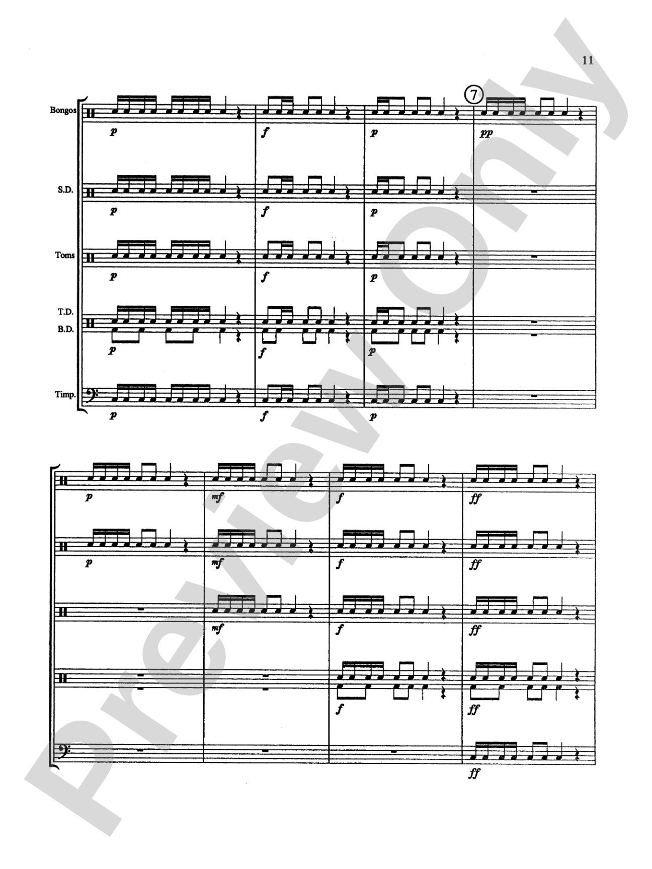 Drums Galore: Percussion Ensemble Book