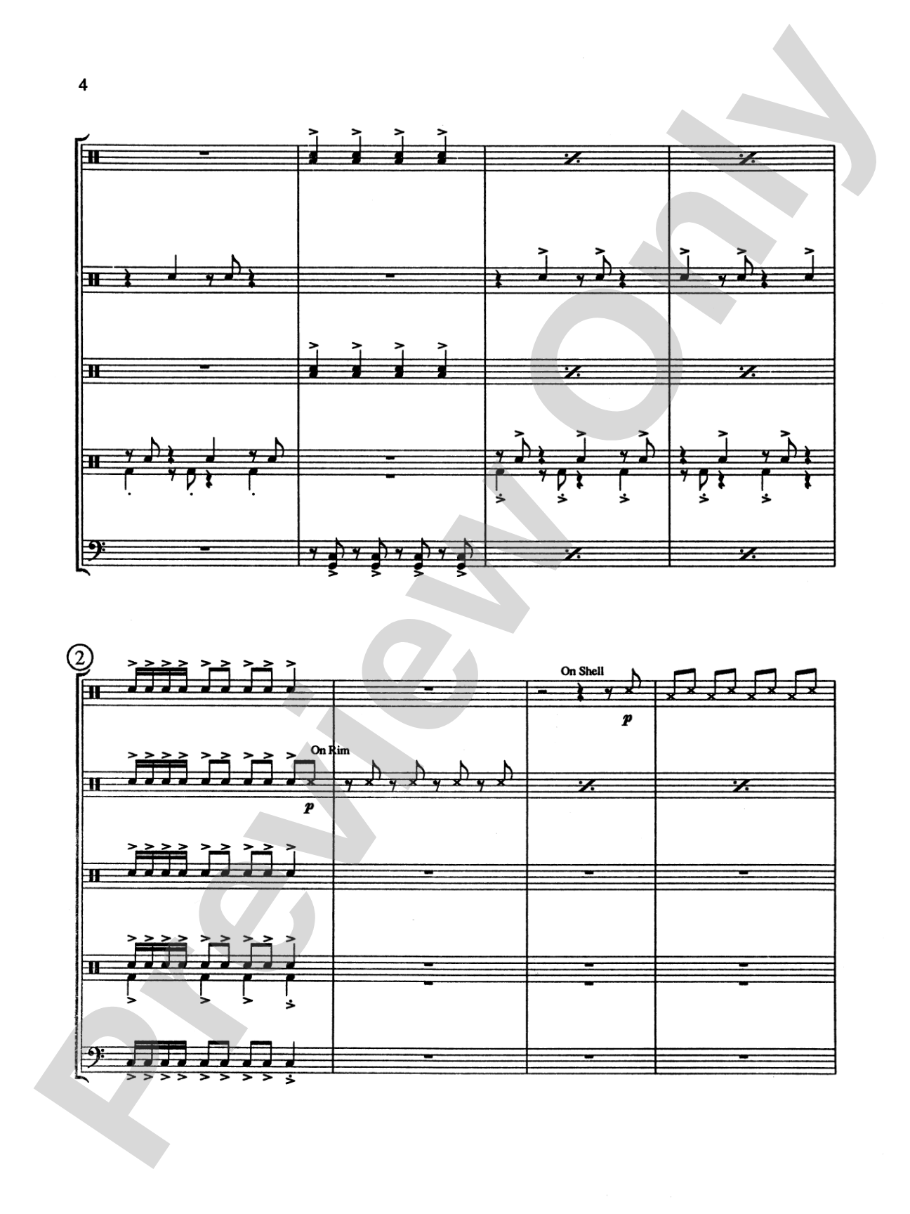 Drums Galore: Percussion Ensemble Book