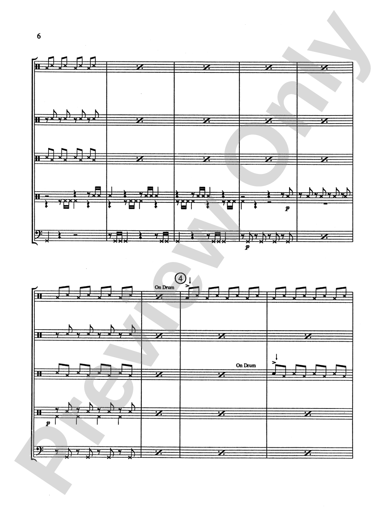 Drums Galore: Percussion Ensemble Book