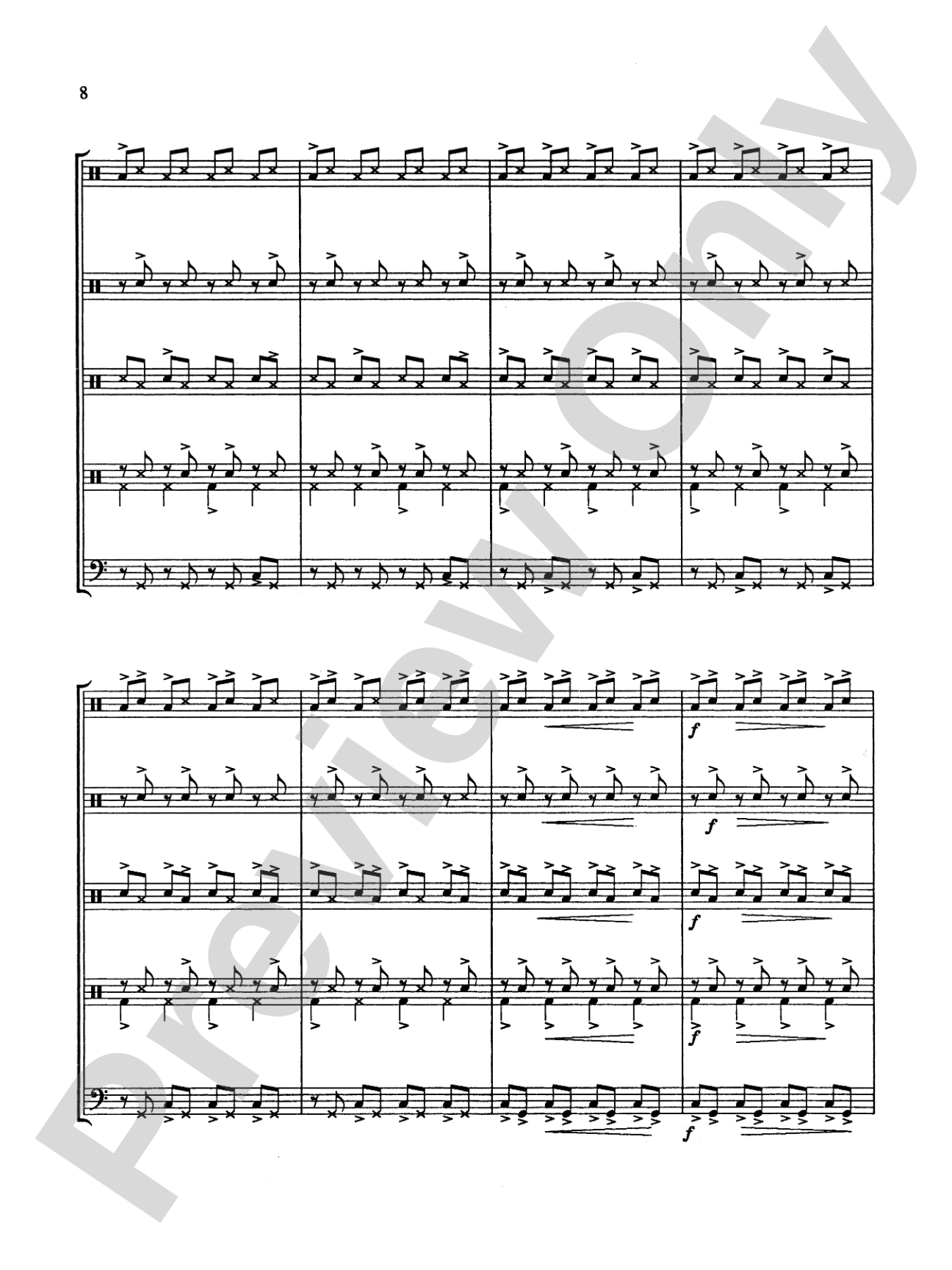Drums Galore: Percussion Ensemble Book