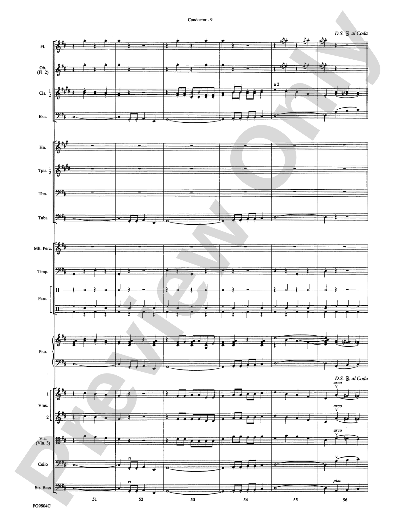 The Chicken Dance: Full Orchestra Conductor Score & Parts