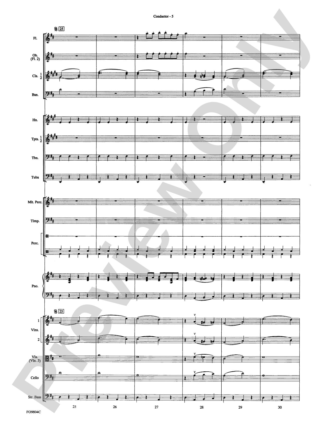 The Chicken Dance: Full Orchestra Conductor Score & Parts