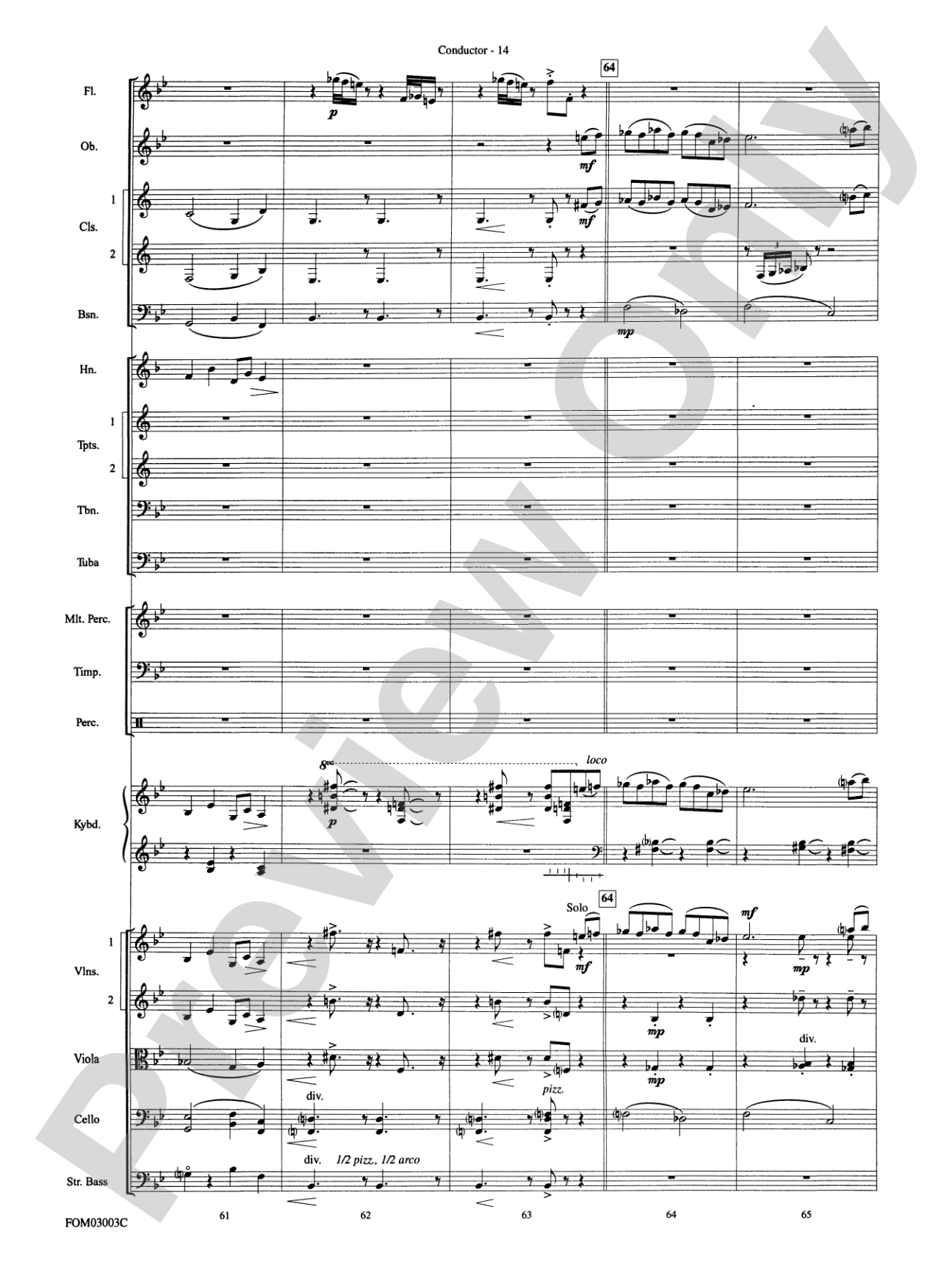 Harry Potter and the Chamber of Secrets, Themes from: Full Orchestra Conductor Score & Parts