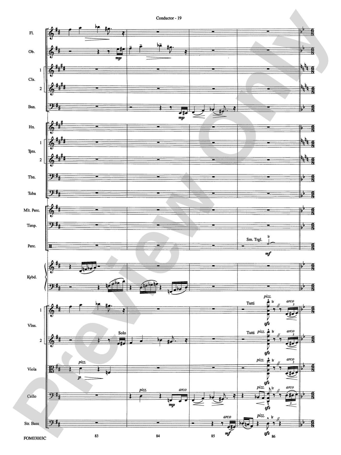 Harry Potter and the Chamber of Secrets, Themes from: Full Orchestra Conductor Score & Parts