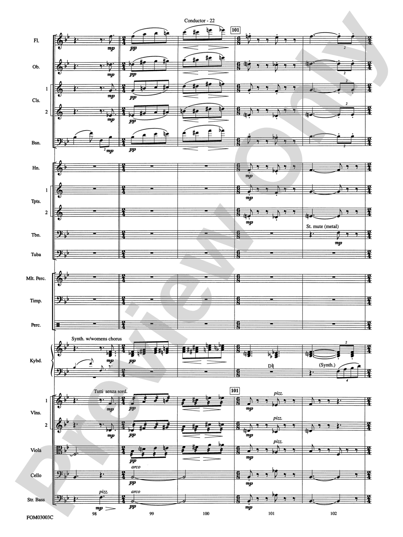 Harry Potter and the Chamber of Secrets, Themes from: Full Orchestra Conductor Score & Parts