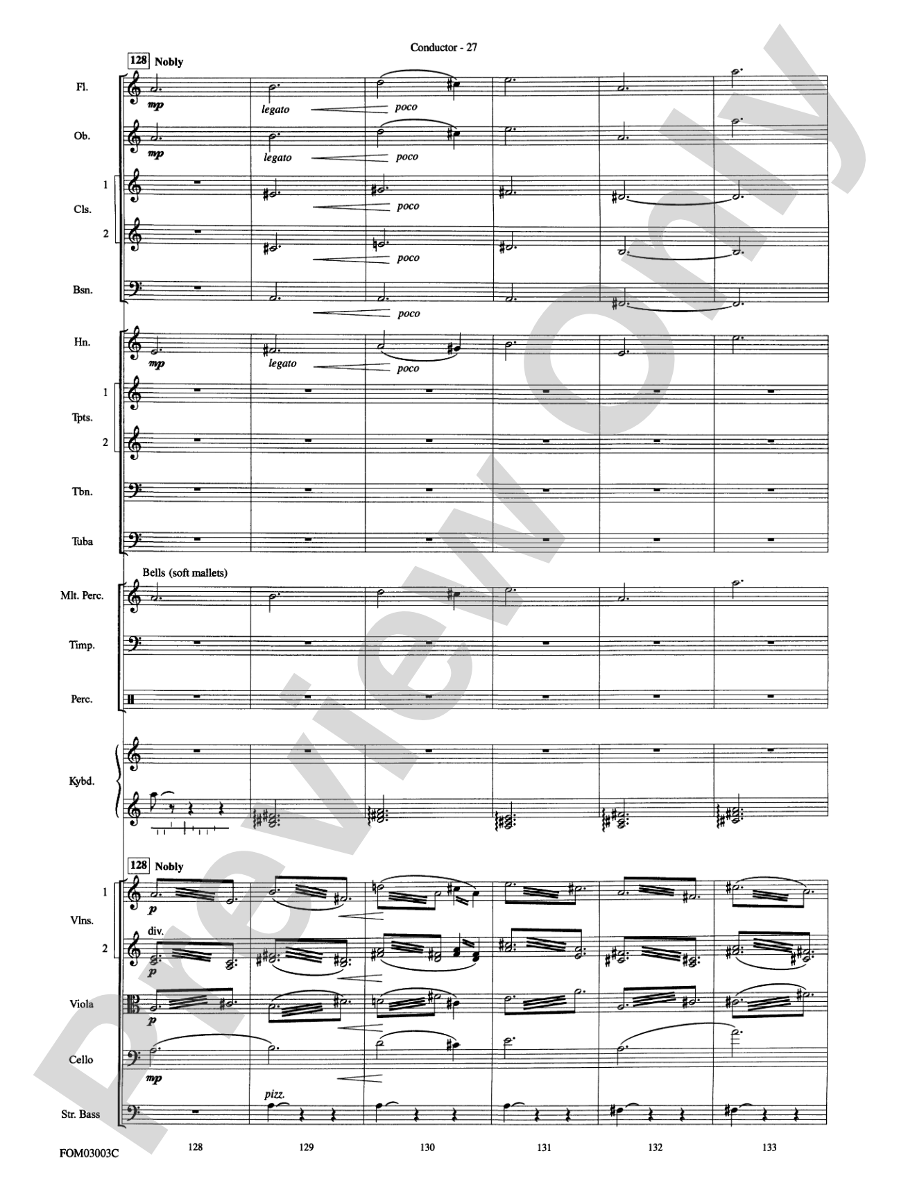 Harry Potter and the Chamber of Secrets, Themes from: Full Orchestra Conductor Score & Parts