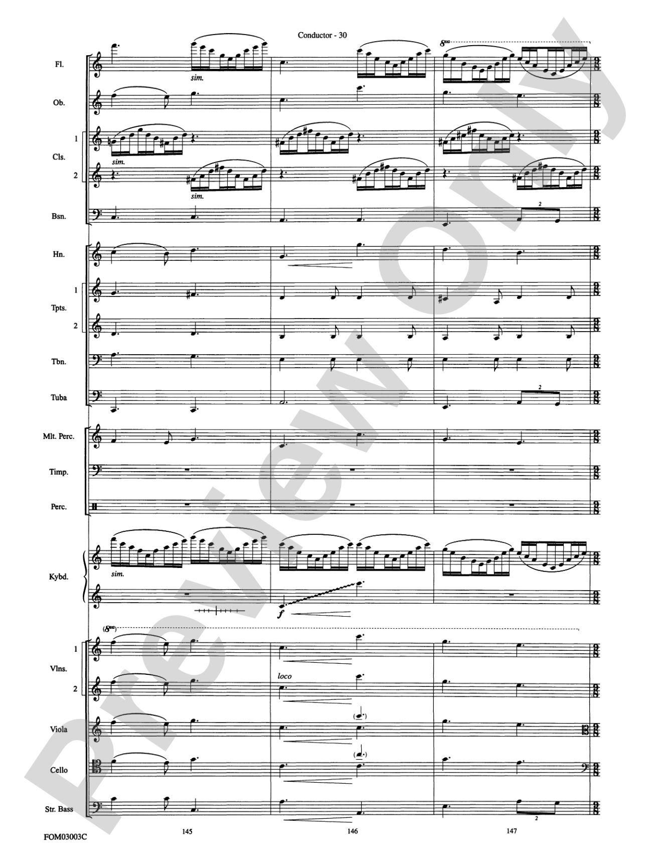 Harry Potter and the Chamber of Secrets, Themes from: Full Orchestra Conductor Score & Parts