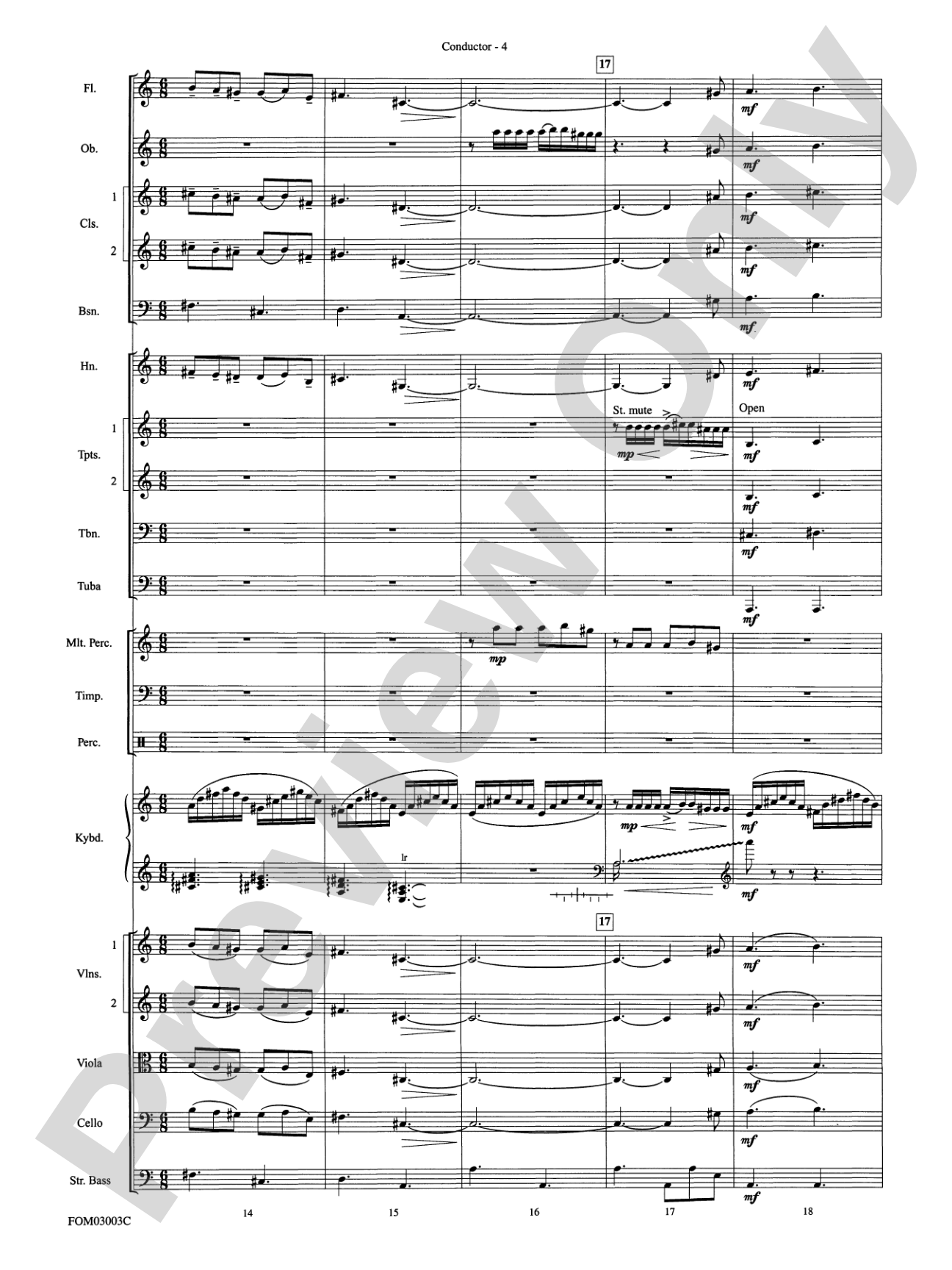 Harry Potter and the Chamber of Secrets, Themes from: Full Orchestra Conductor Score & Parts
