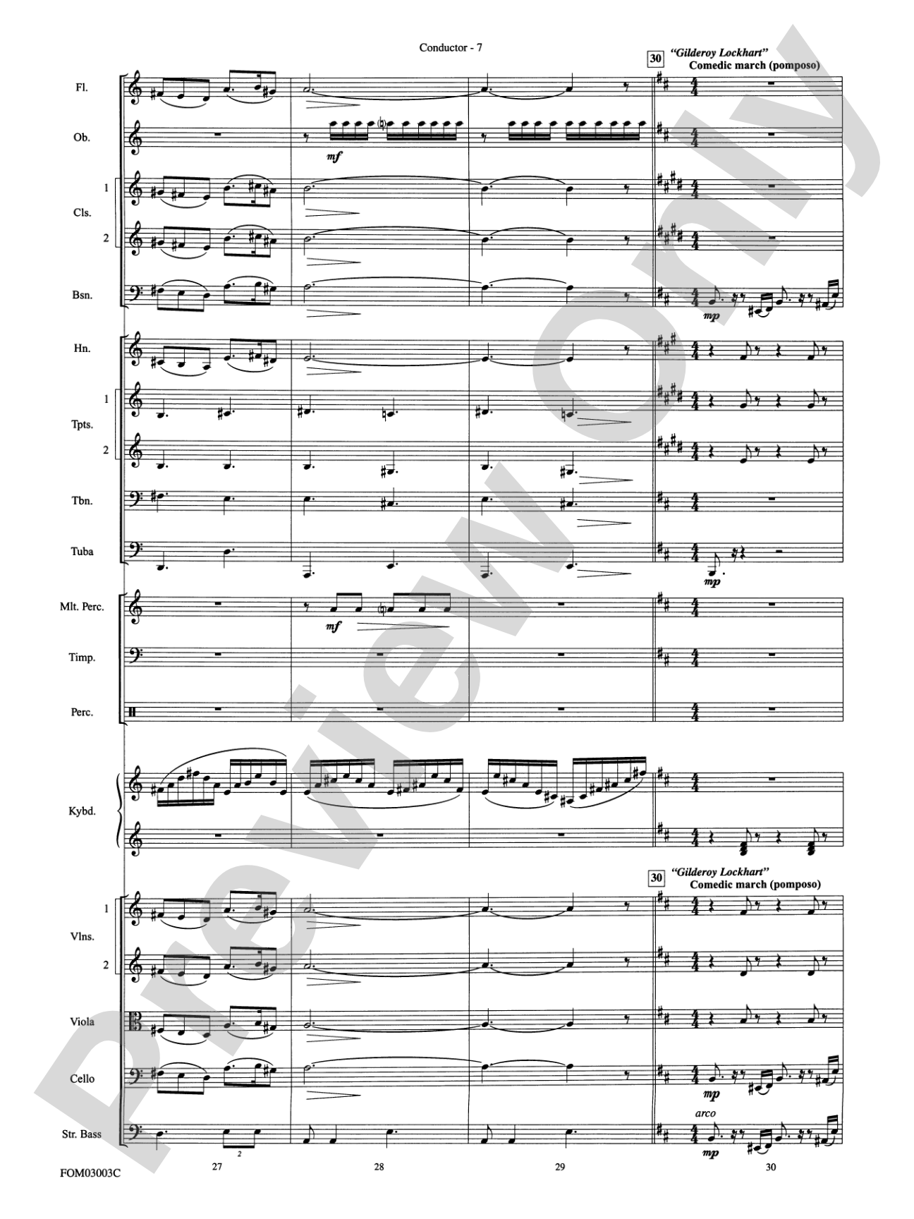 Harry Potter and the Chamber of Secrets, Themes from: Full Orchestra Conductor Score & Parts