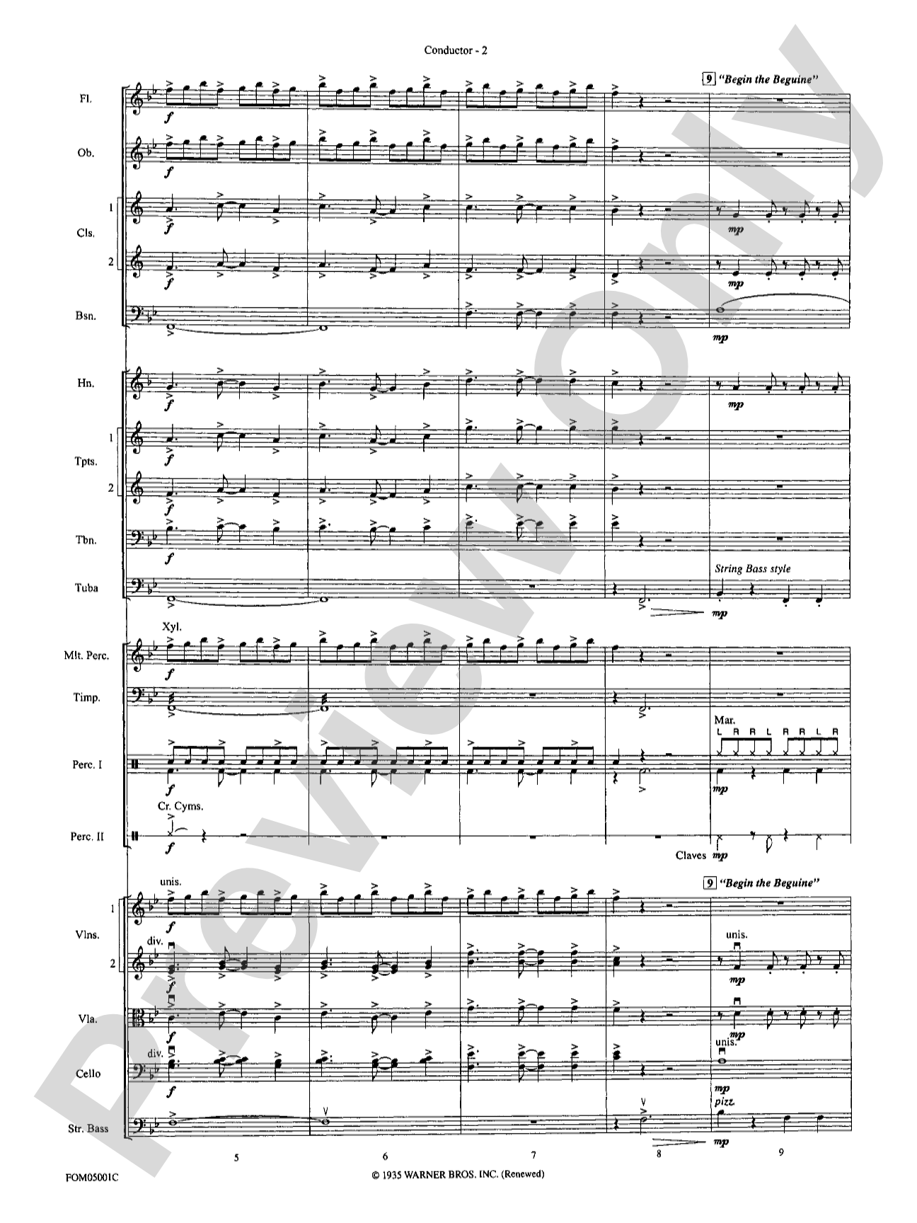 Cole Porter Classics: Full Orchestra Conductor Score & Parts