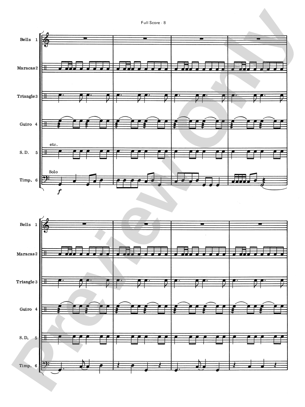 Latin Fantasy: Percussion Ensemble Book