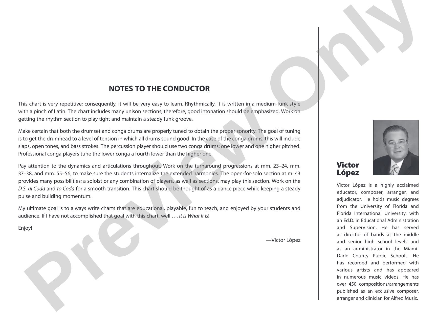 It Is What It Is: Jazz Ensemble Conductor Score & Parts