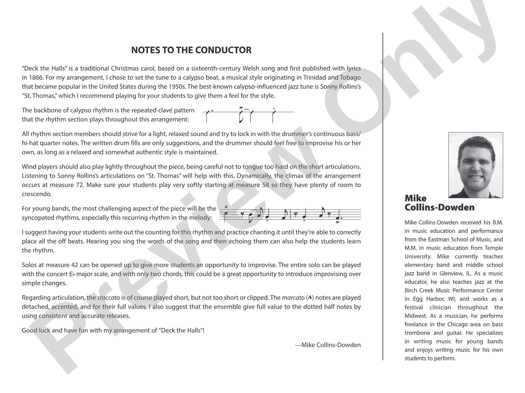 Deck the Halls: Jazz Ensemble Conductor Score & Parts