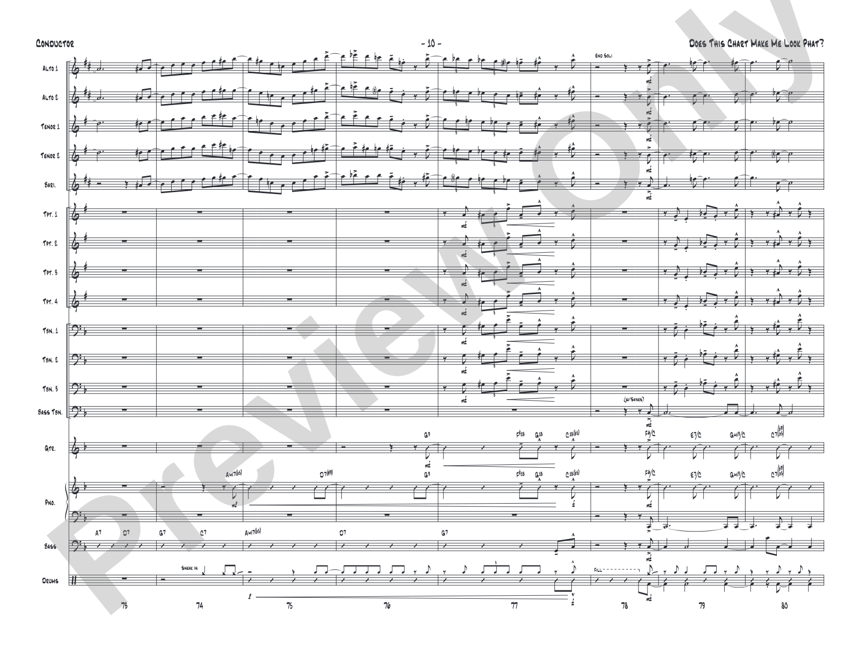 Does This Chart Make Me Look Phat?: Score