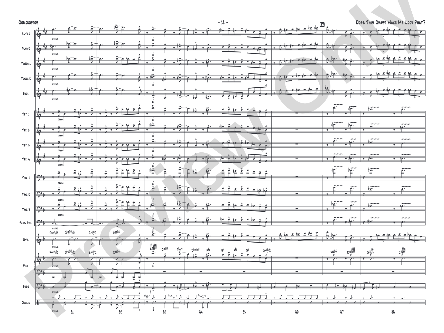 Does This Chart Make Me Look Phat?: Score