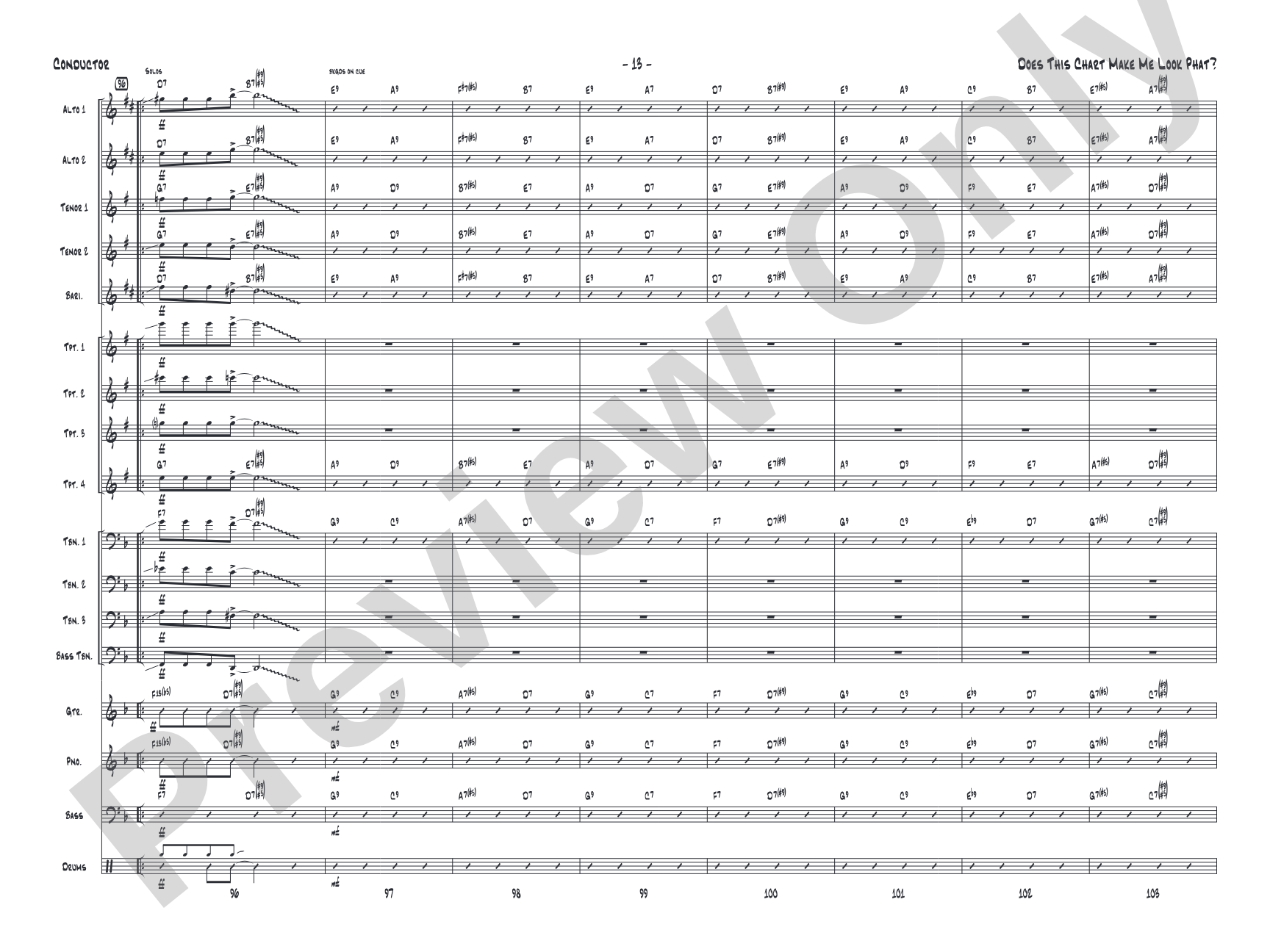 Does This Chart Make Me Look Phat?: Score