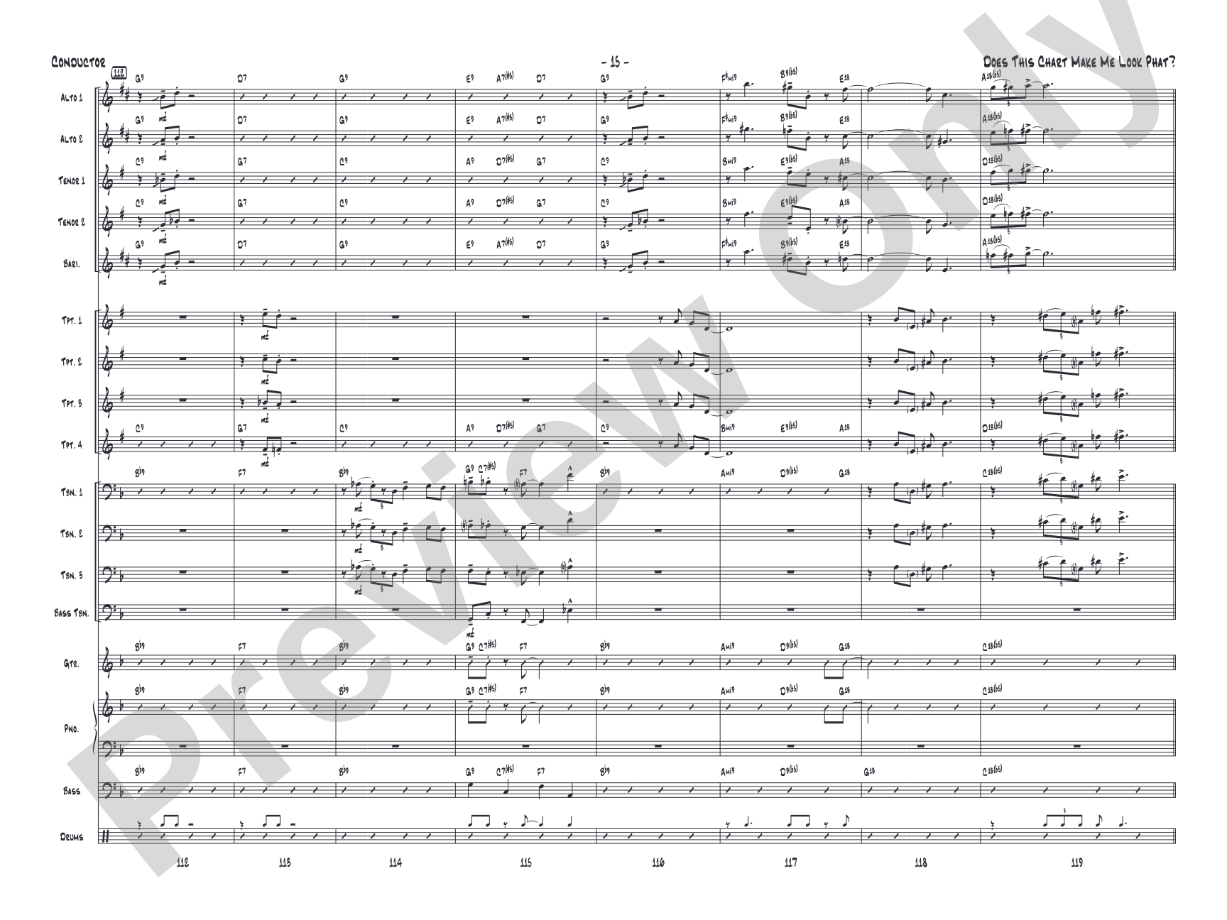Does This Chart Make Me Look Phat?: Score