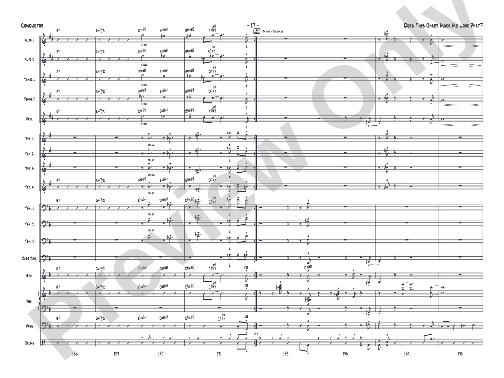 Does This Chart Make Me Look Phat?: Score