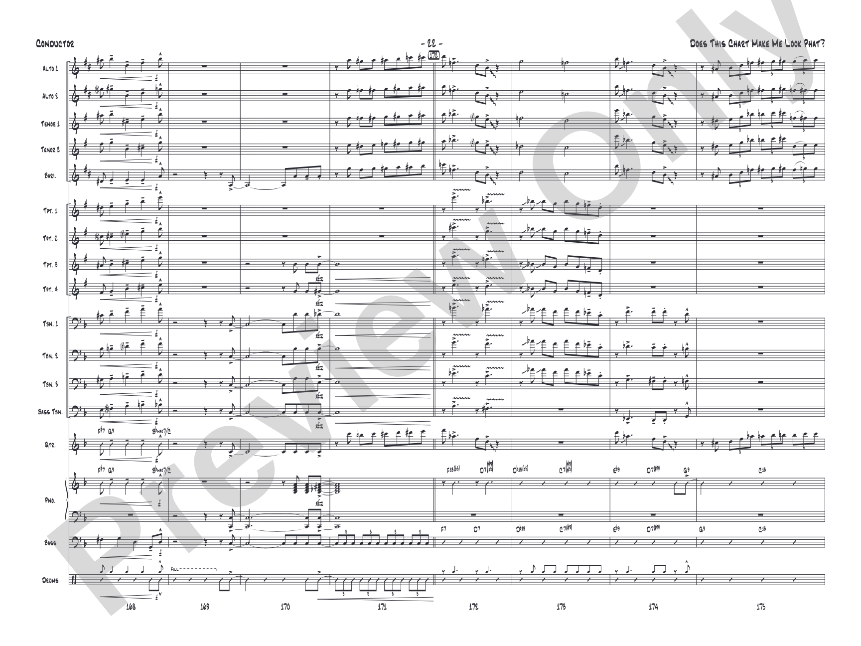 Does This Chart Make Me Look Phat?: Score