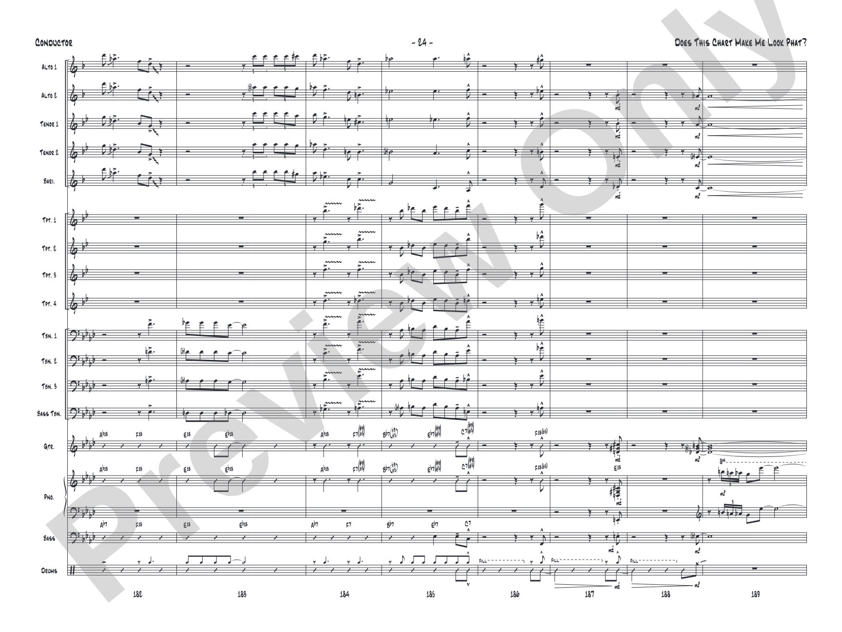 Does This Chart Make Me Look Phat?: Score