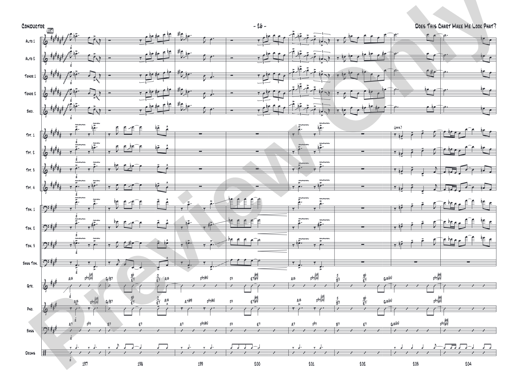 Does This Chart Make Me Look Phat?: Score