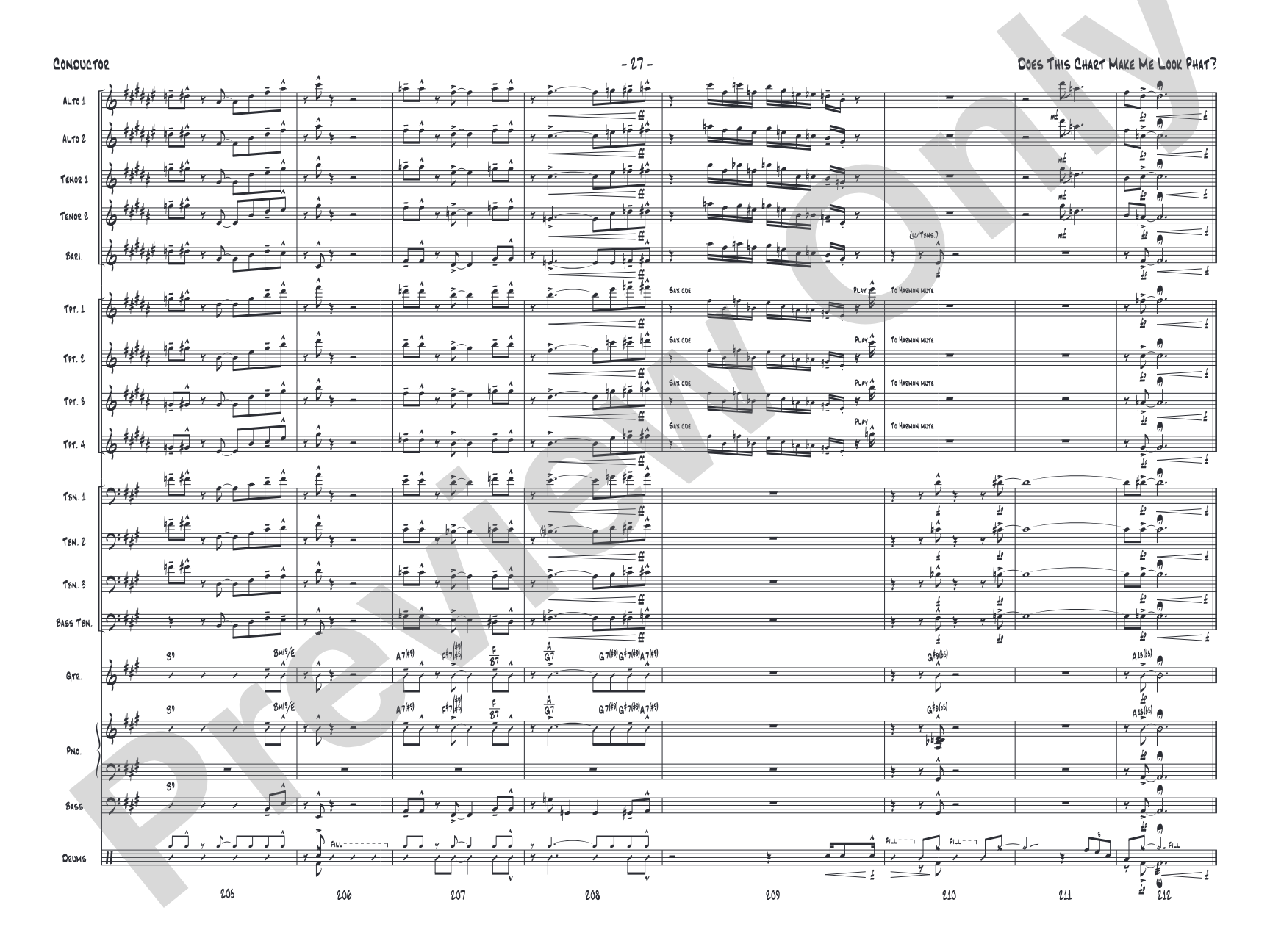 Does This Chart Make Me Look Phat?: Score