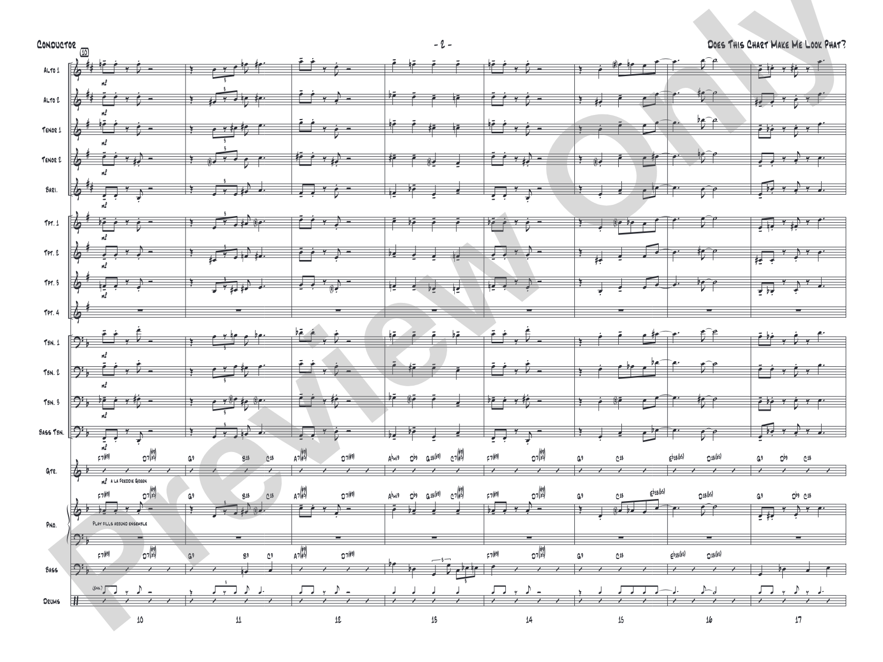 Does This Chart Make Me Look Phat?: Score