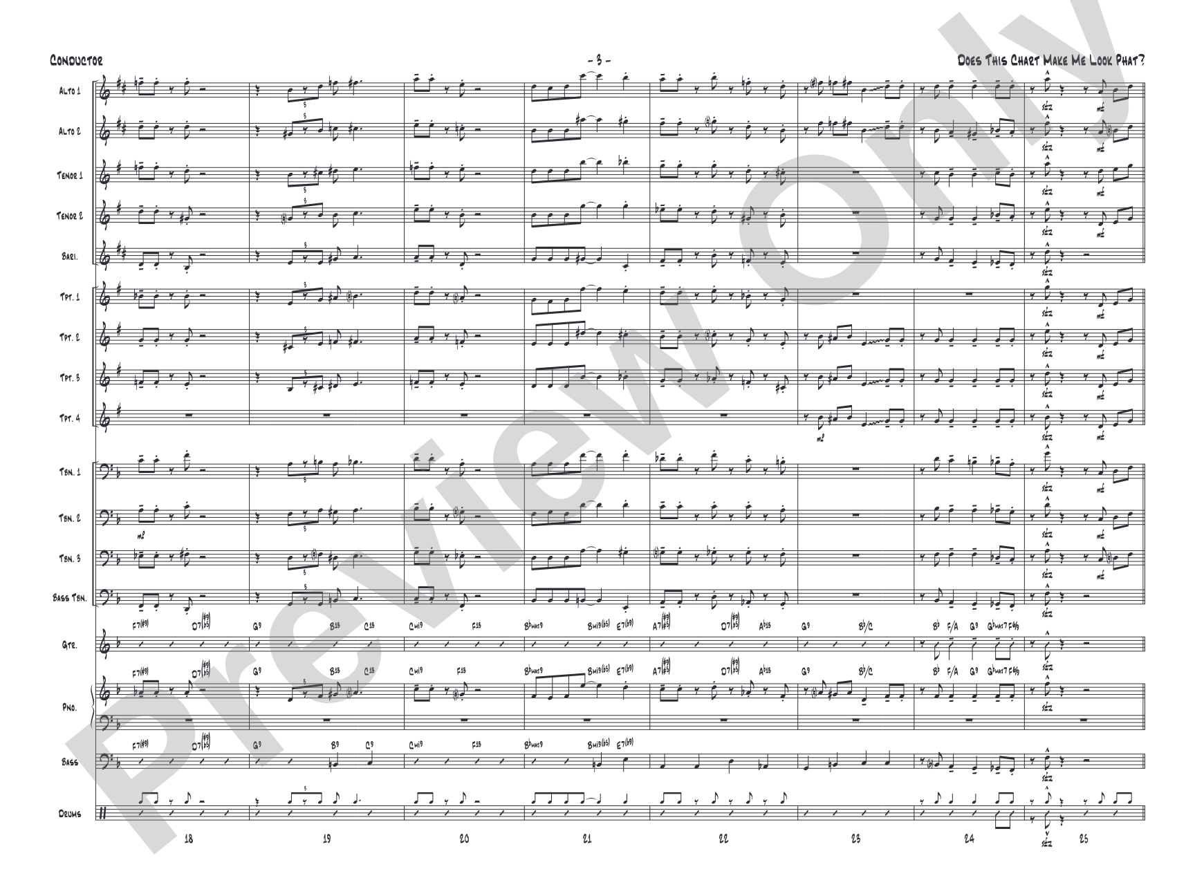 Does This Chart Make Me Look Phat?: Score
