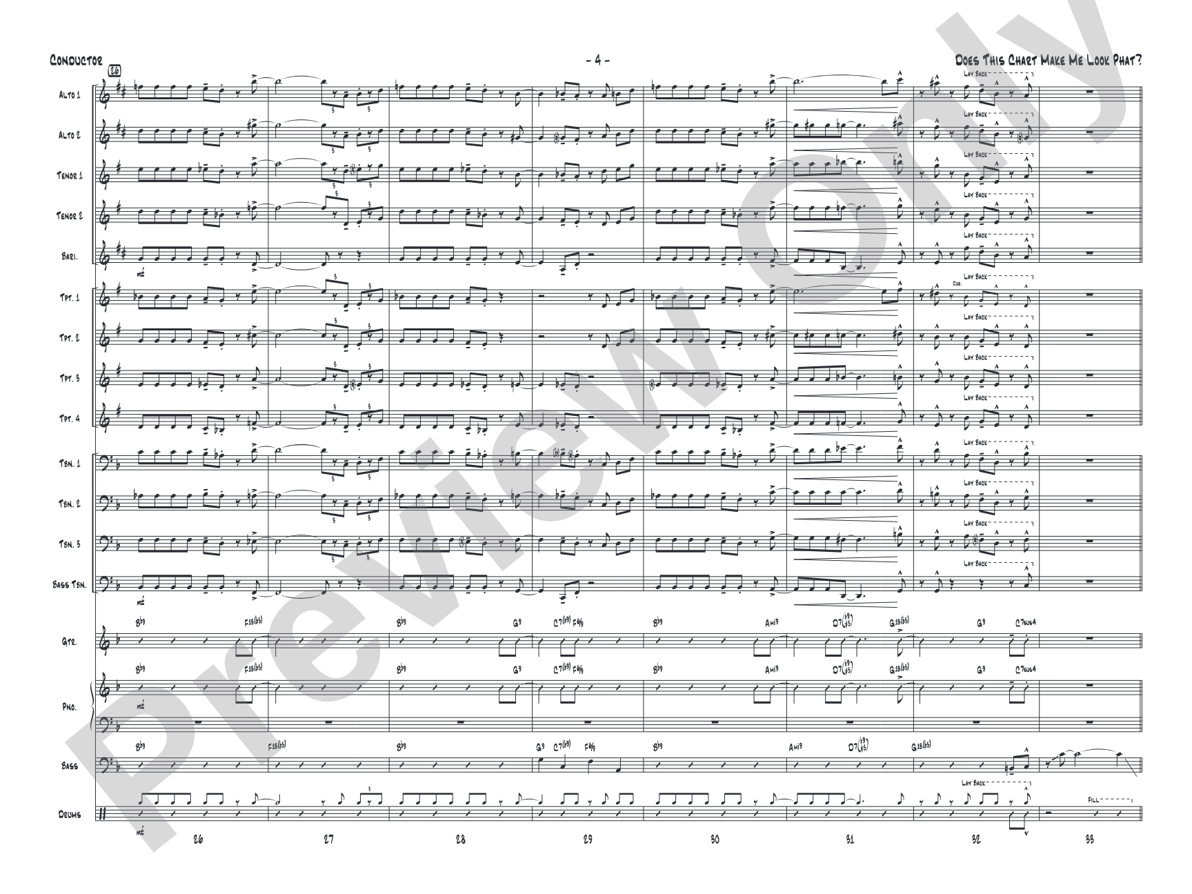 Does This Chart Make Me Look Phat?: Score