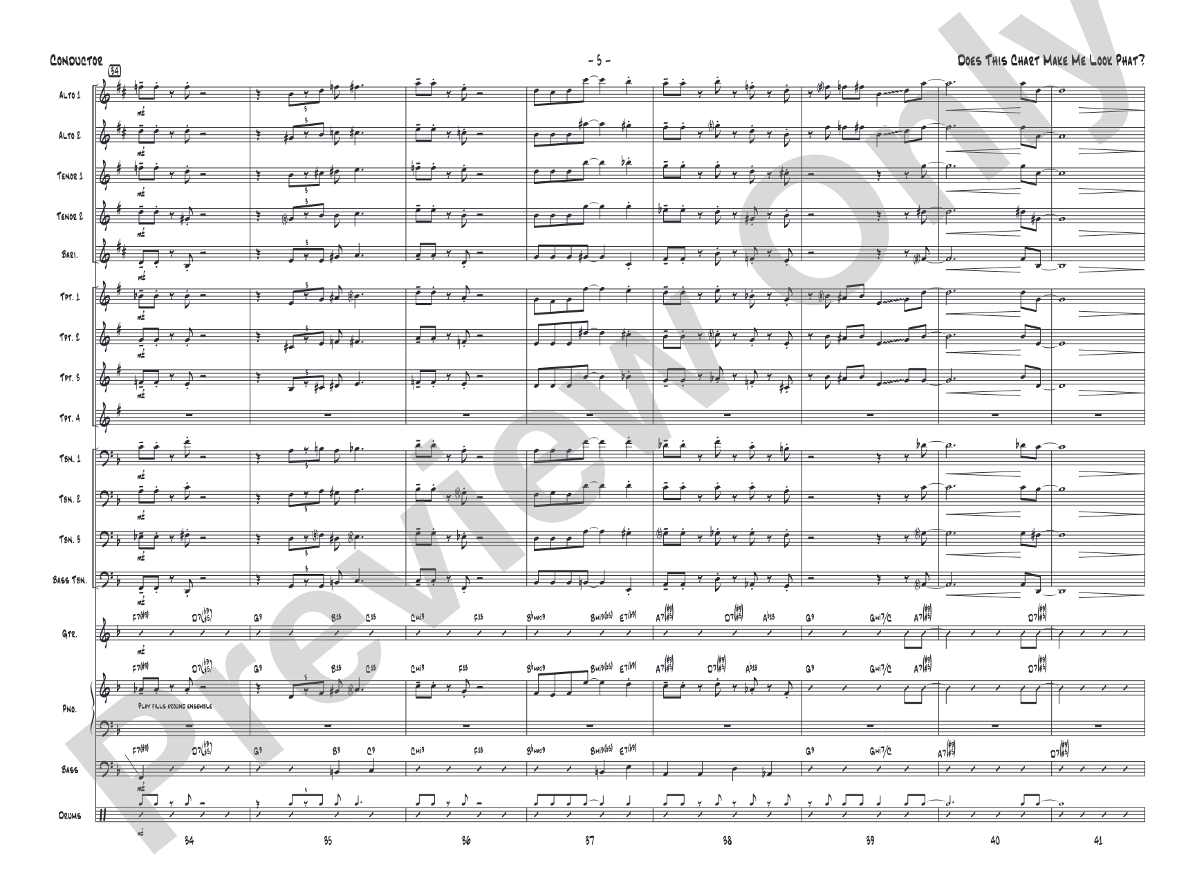 Does This Chart Make Me Look Phat?: Score