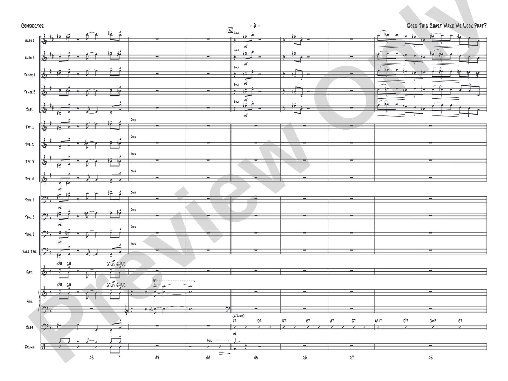 Does This Chart Make Me Look Phat?: Score