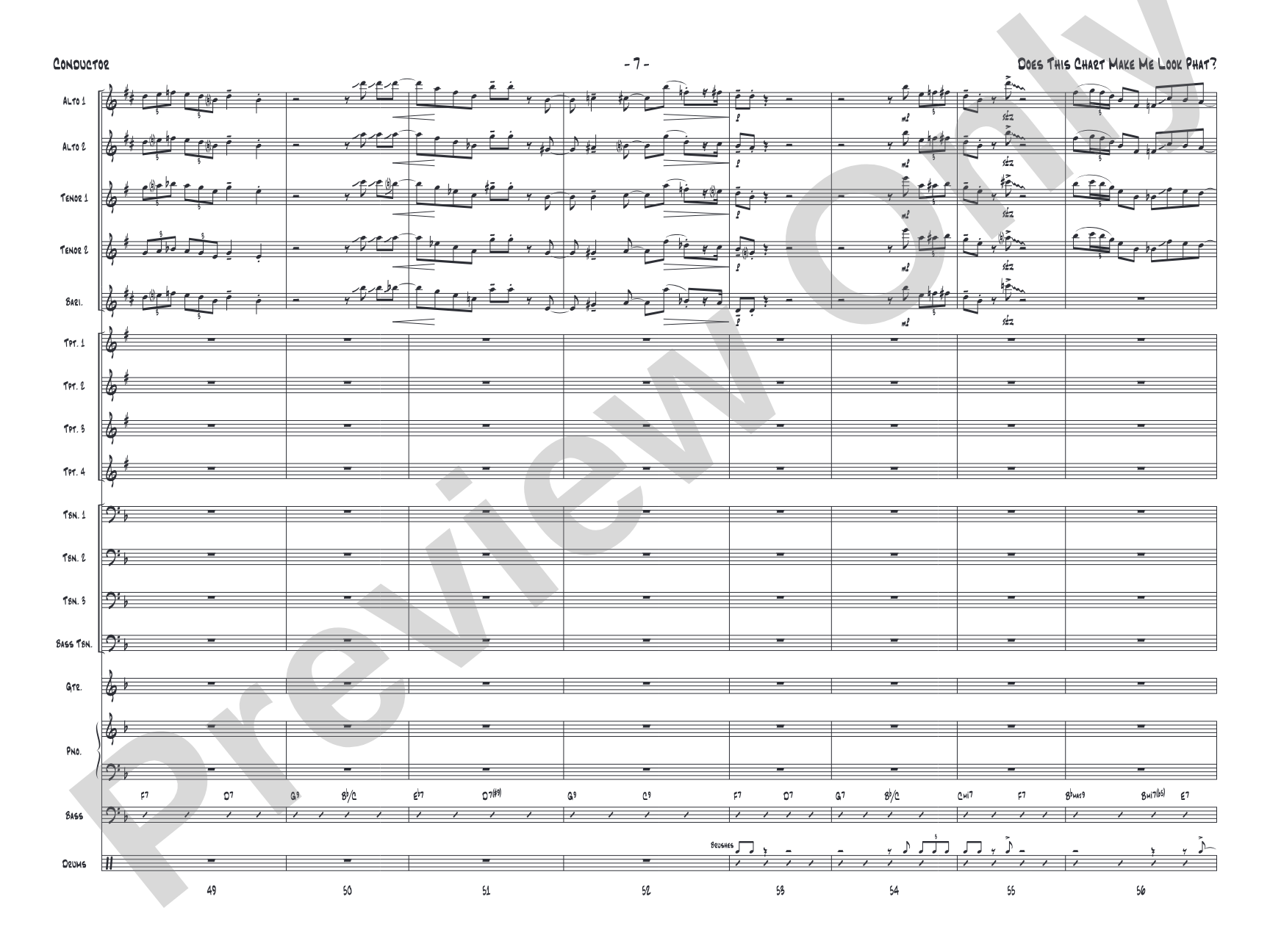 Does This Chart Make Me Look Phat?: Score