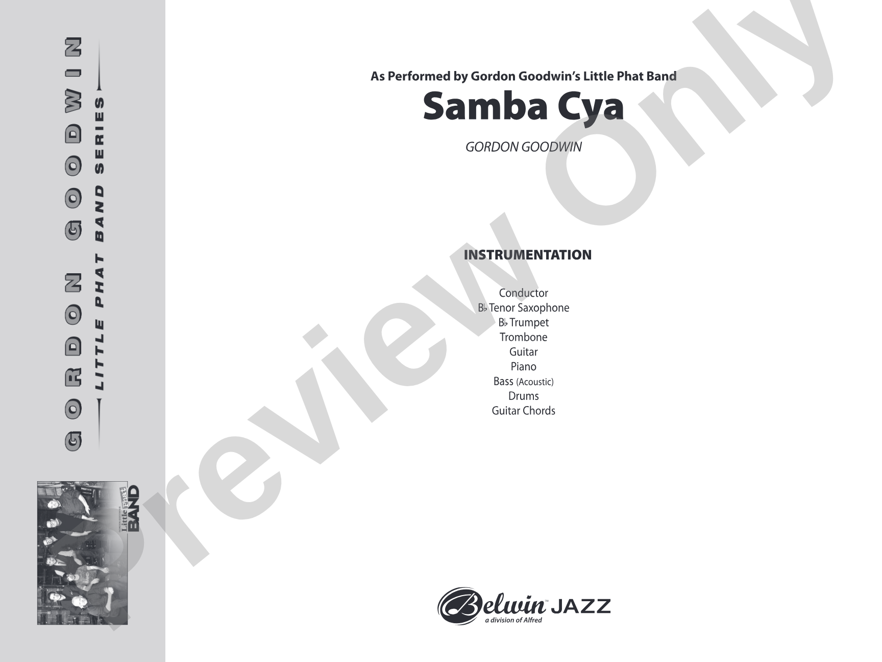 Samba Cya: Jazz Ensemble Conductor Score & Parts