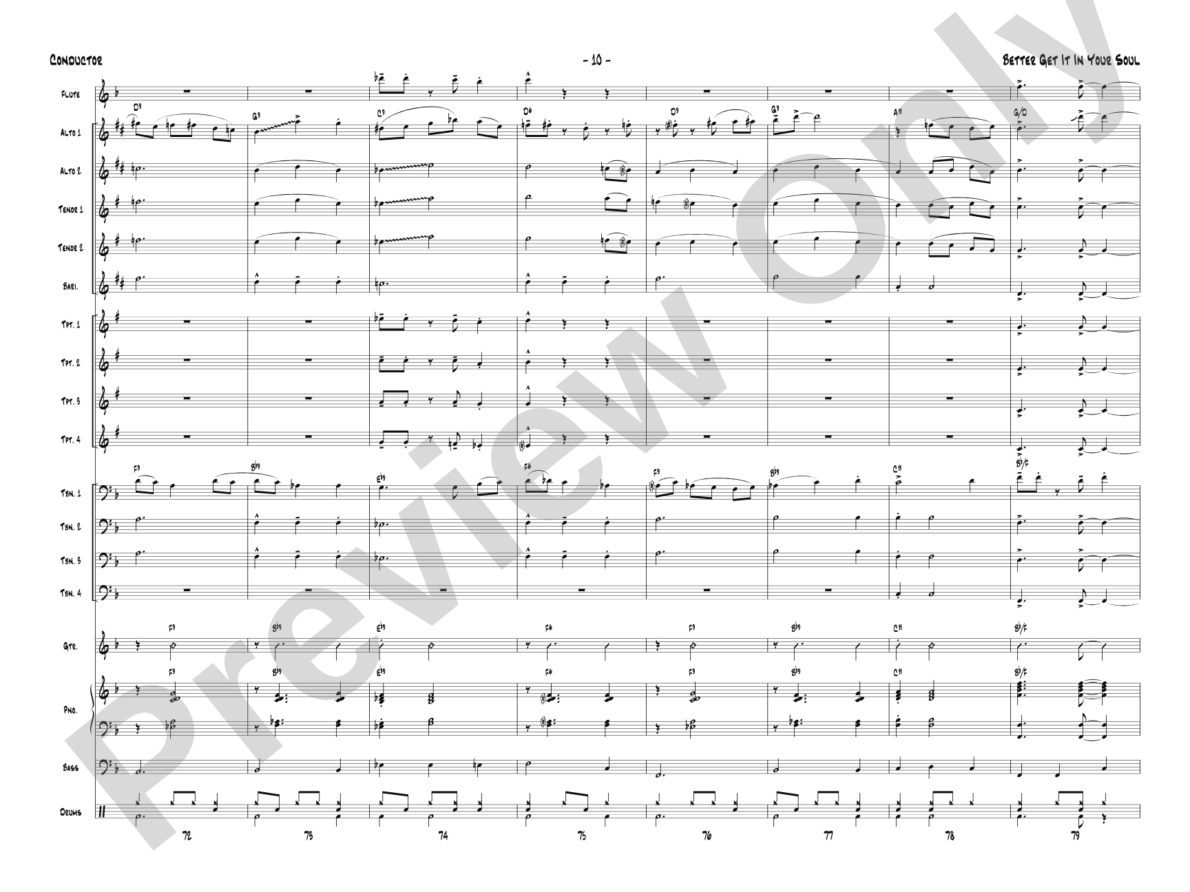 Better Get It in Your Soul: Jazz Ensemble Conductor Score & Parts