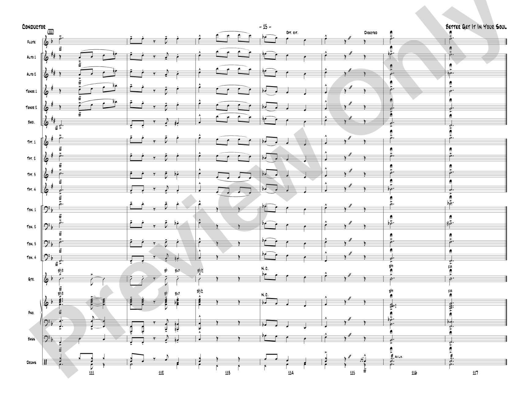 Better Get It in Your Soul: Jazz Ensemble Conductor Score & Parts