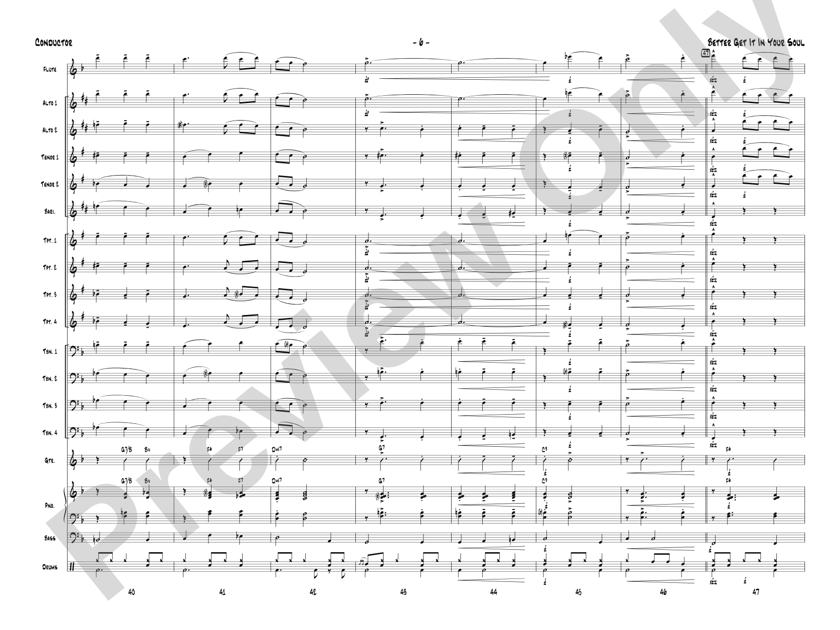 Better Get It in Your Soul: Jazz Ensemble Conductor Score & Parts
