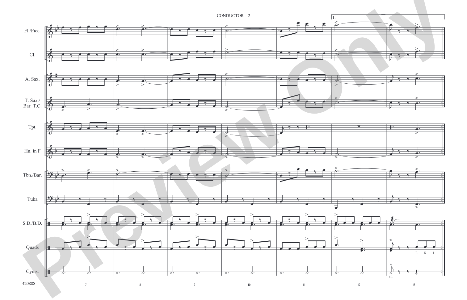 Funiculi, Funicula: Marching Band Conductor Score & Parts