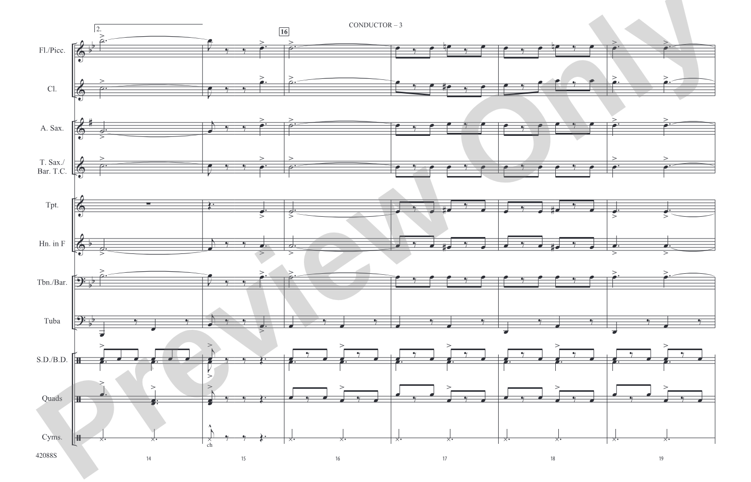 Funiculi, Funicula: Marching Band Conductor Score & Parts